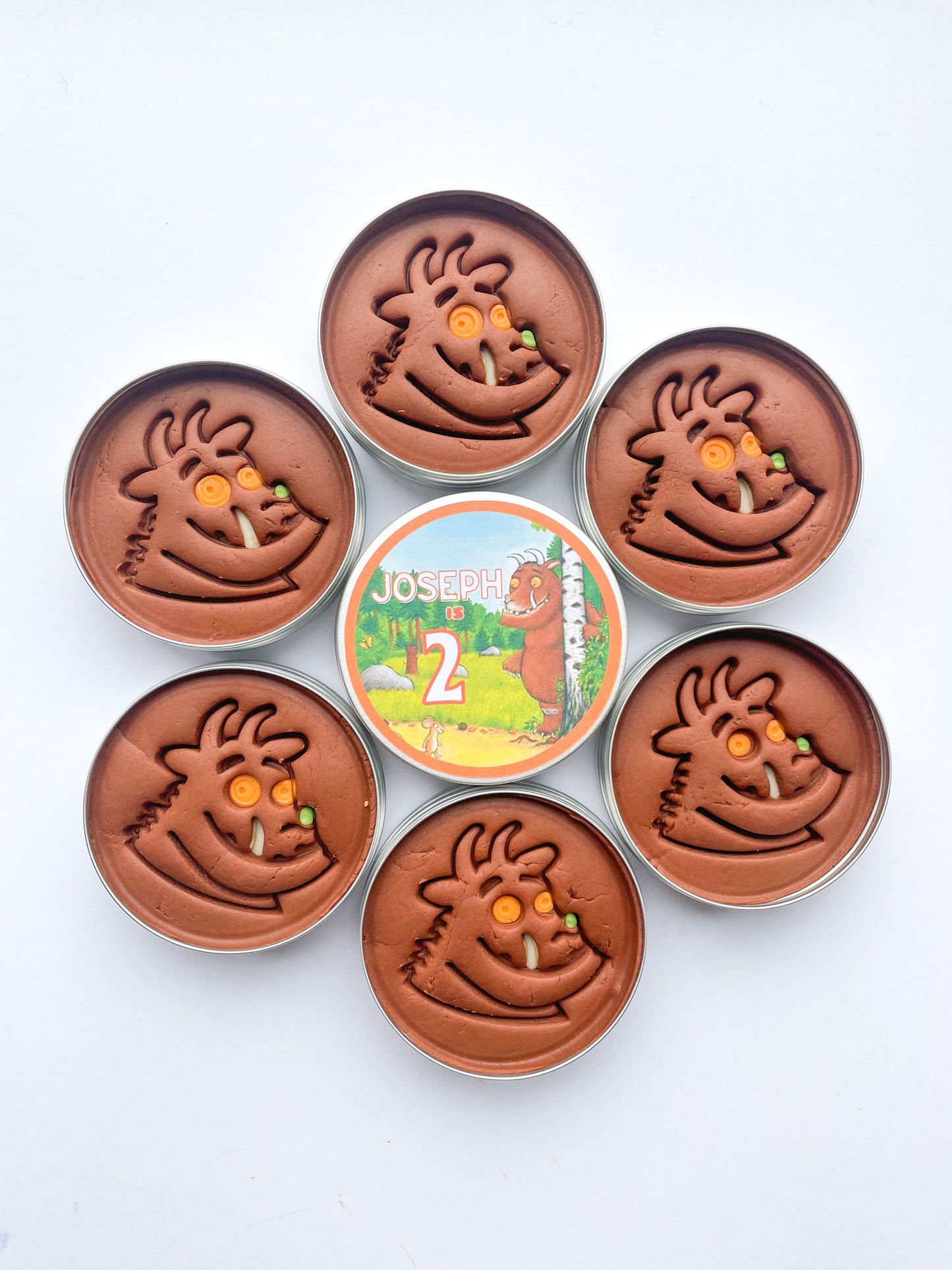 Deep Dark Wood Playdough Tins