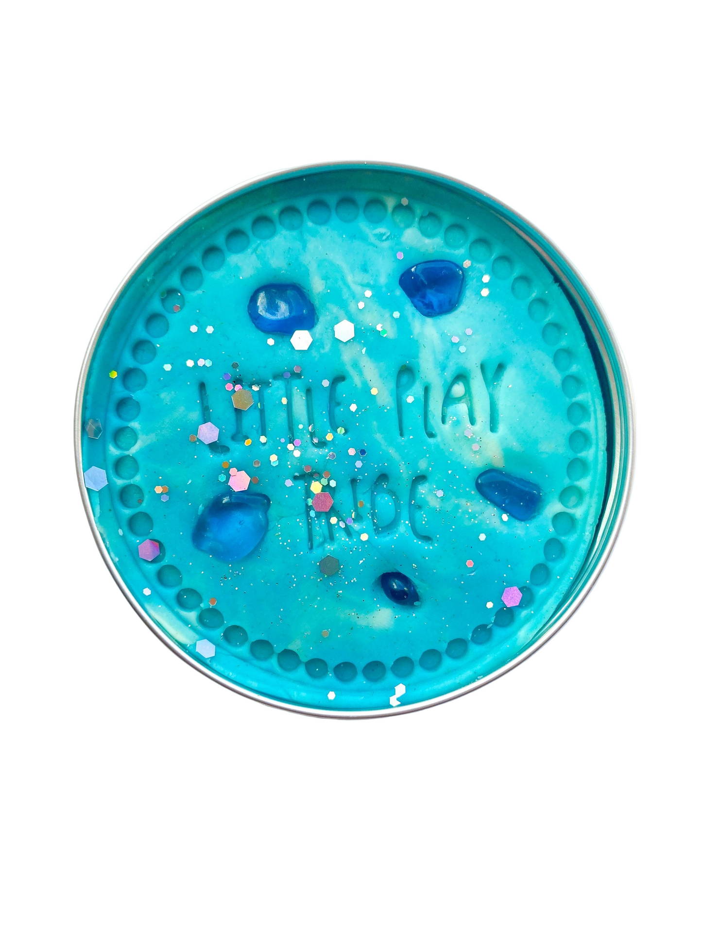 River Rapids Blue Sensory Playdough Tin - Nature Inspired Dough