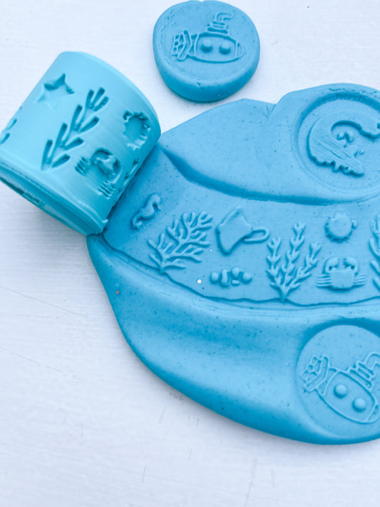 Sea Theme Eco Roller – Eco-Friendly Ocean Playdough Tool for Kids