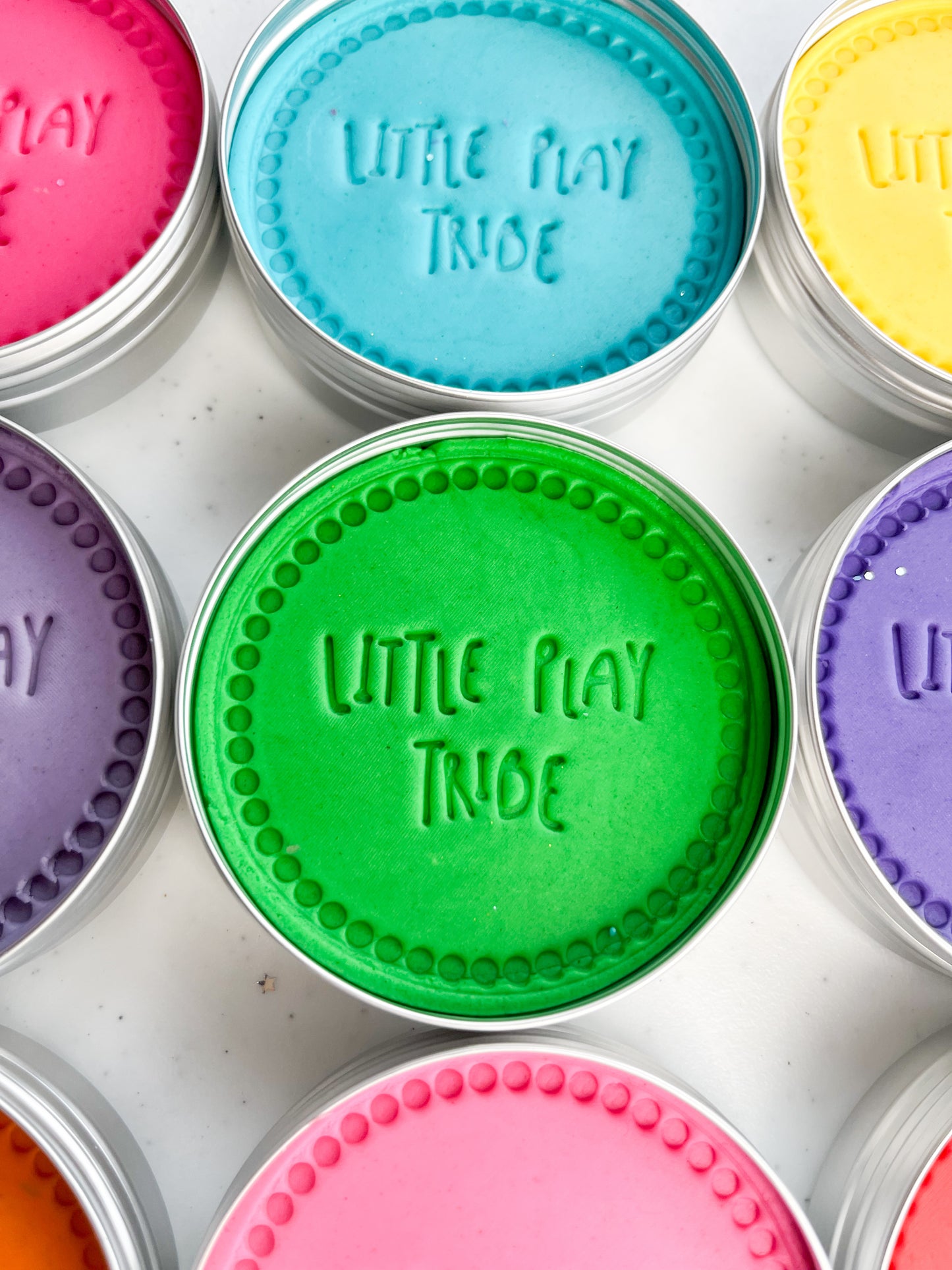 Rainbow Bright Sensory Playdough Set - 7 Bold, Colourful Doughs