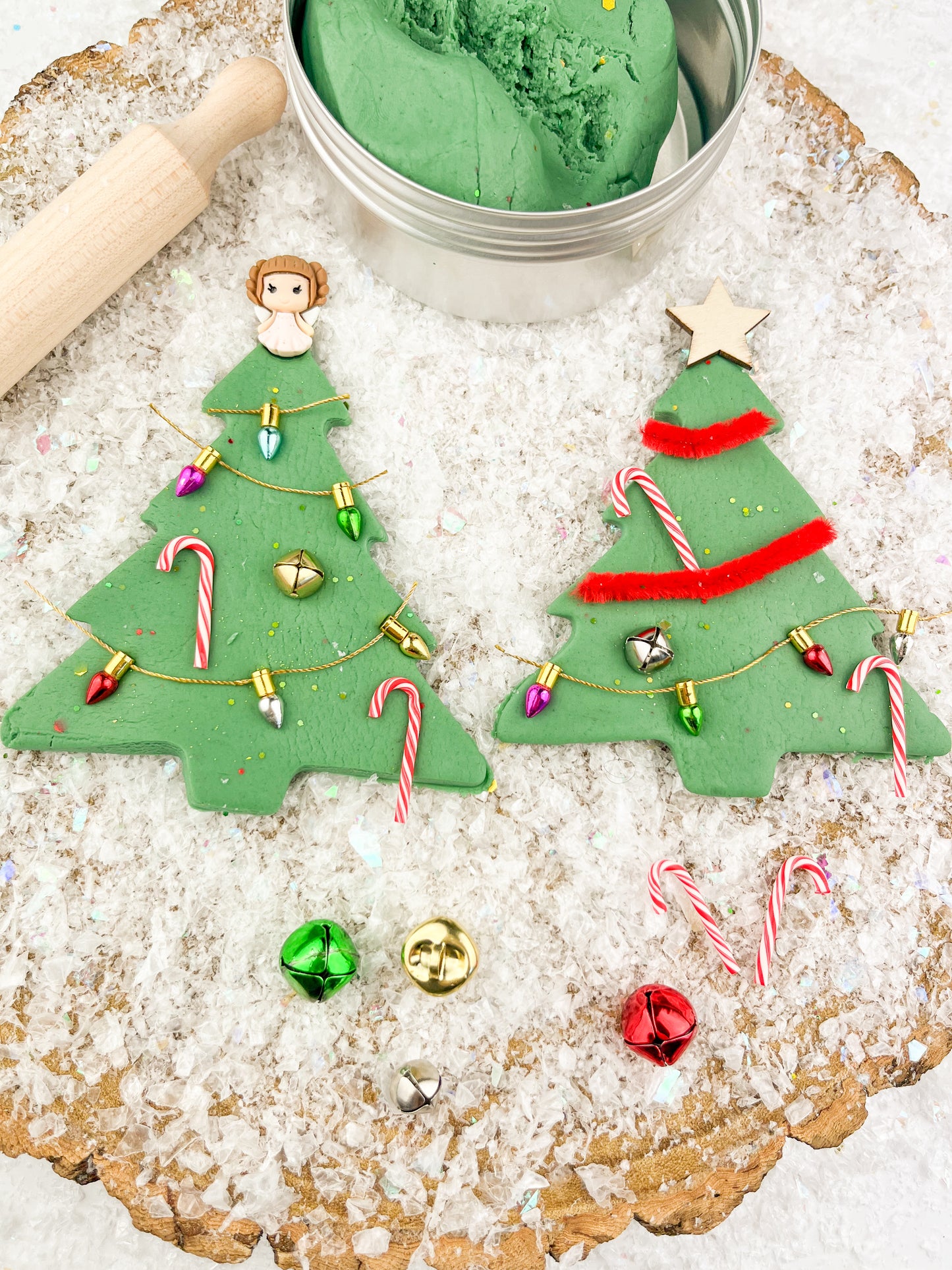 Christmas Tree Play Kit – Scented Dough, Accessories & Roller