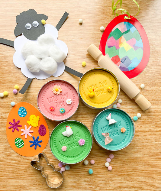 Easter Create & Craft Box | Easter Dough Sensory Kit & Craft Activity Set | Non-Chocolate Easter Gift for Kids