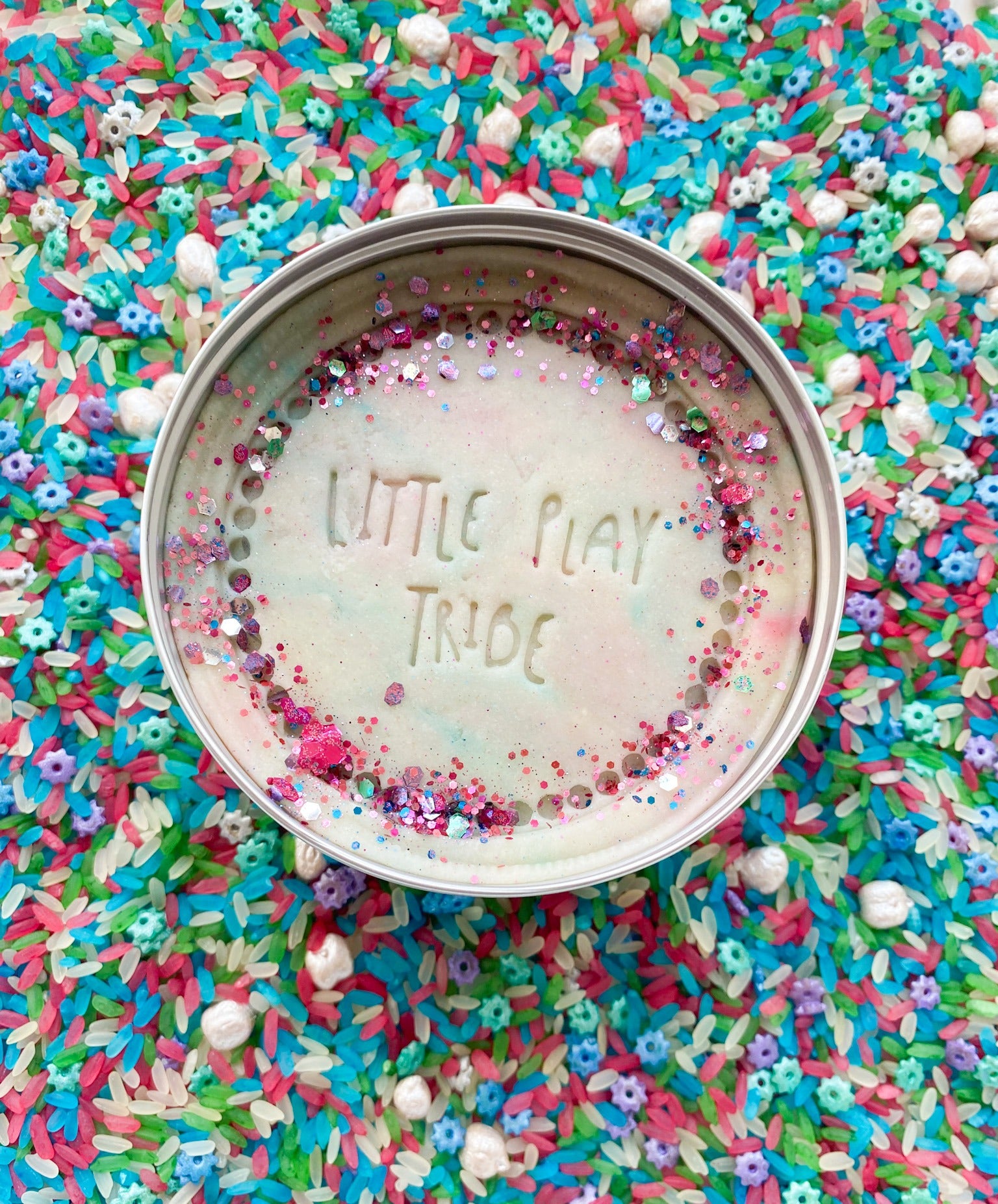 200g Birthday Cake Dough Sensory Scented Play Dough Tin Birdseye