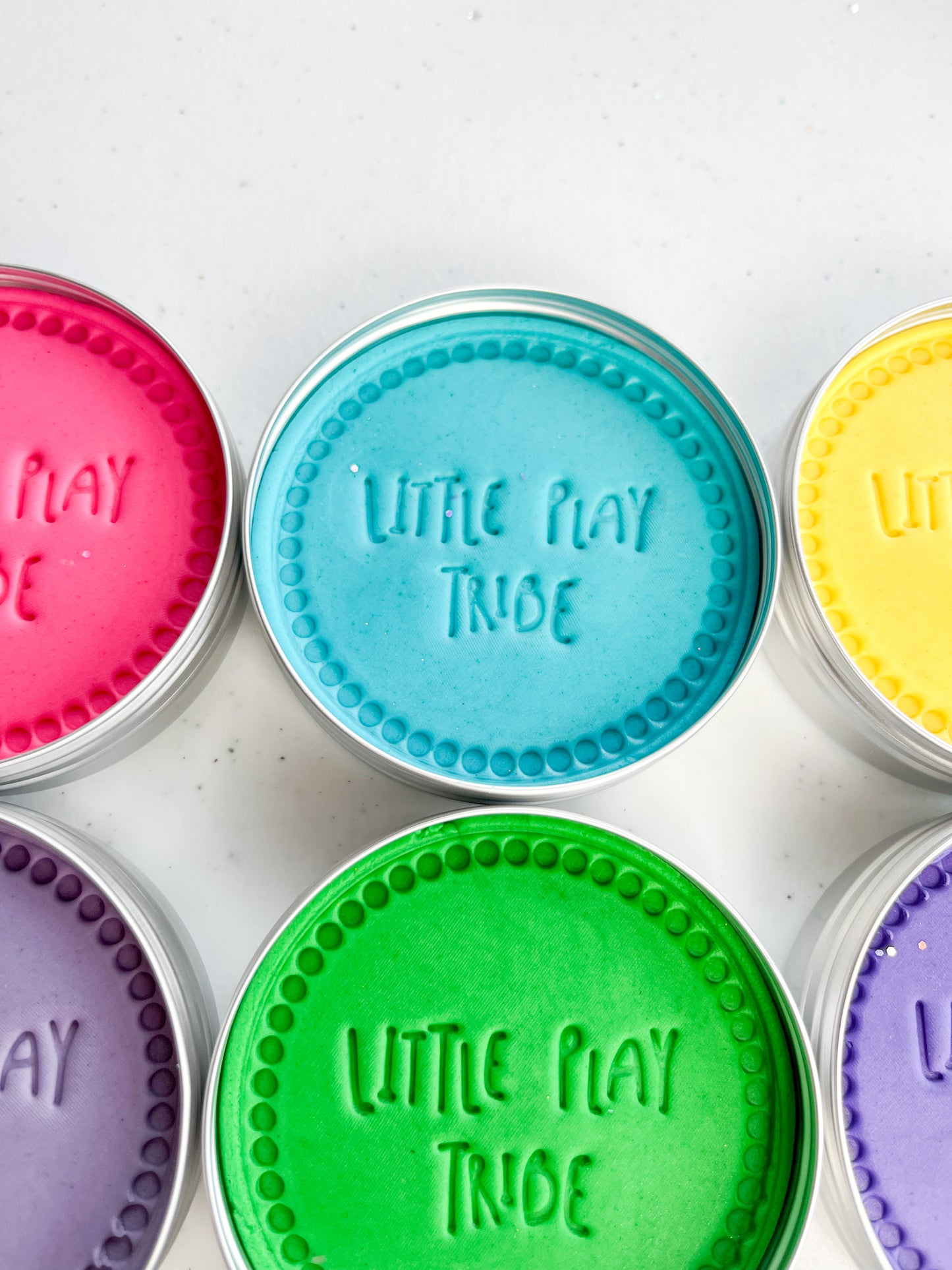 Rainbow Bright Sensory Playdough Set - 7 Bold, Colourful Doughs