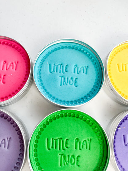 Rainbow Bright Sensory Playdough Set - 7 Bold, Colourful Doughs