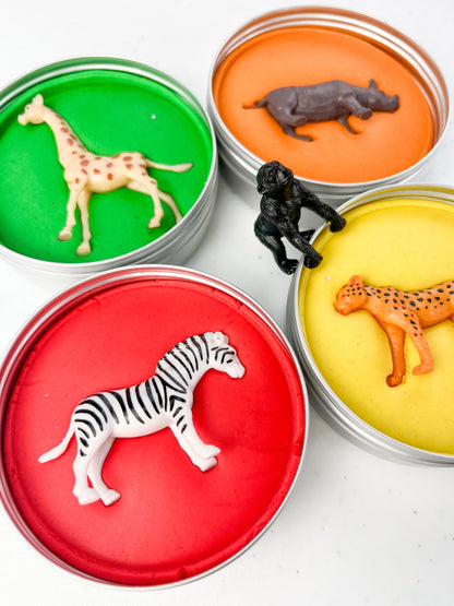 Safari Playdough Party Bag Filler – Eco Friendly, Plastic Free & Personalised
