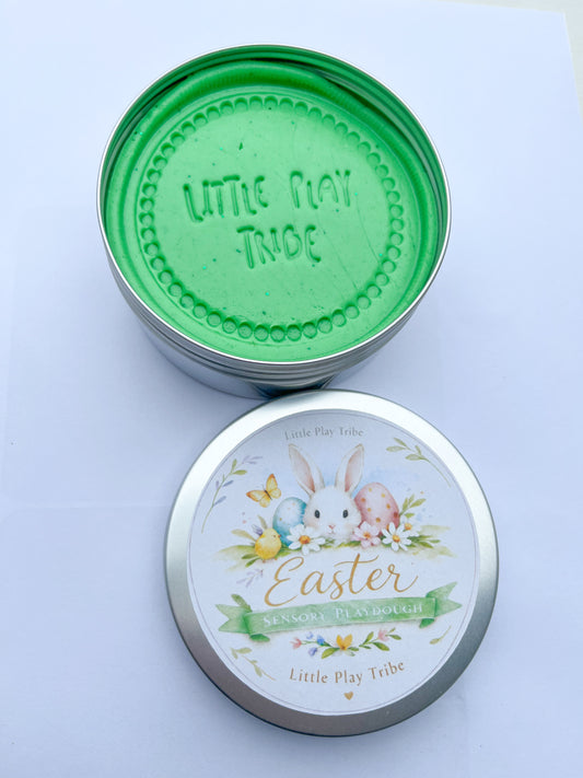 Spring Scented Easter Playdough | Pastel Sensory Dough Tubs | Non-Chocolate Easter Basket Filler