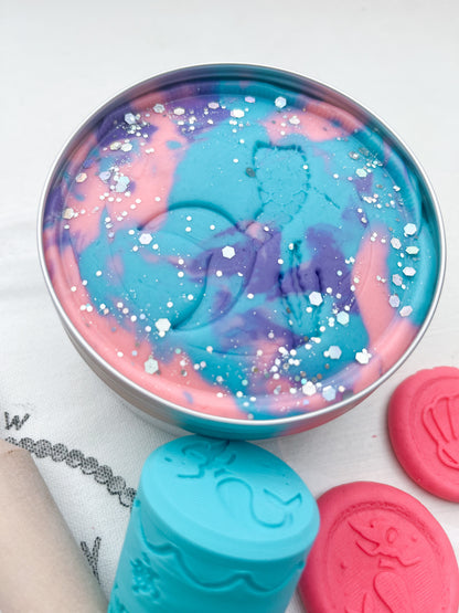 Mermaid Discovery Dough Grab & Go Kit | Sea Sensory Play Kit with Hidden Sea Creatures