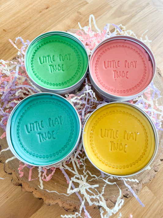 Spring Scented Easter Playdough | Pastel Sensory Dough Tubs | Non-Chocolate Easter Basket Filler