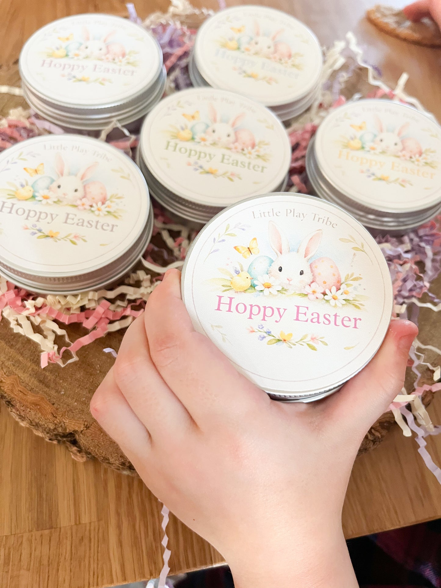 Easter Treasure Dough Hunt Set | Non-Chocolate Easter Gift & Easter Egg Alternative | Sensory Playdough Kit with Hidden Characters