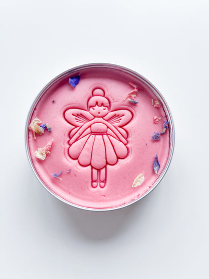 Fairy Theme Playdough Eco Party Bag Fillers Blush Pink Glitter Dough Close Up