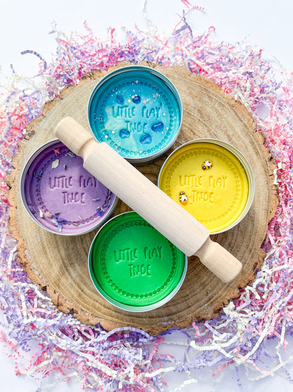 Bundle of Lavender, River Rapids, Buzzy lemon and Fresh Cut Grass Sensoy Dough Pots