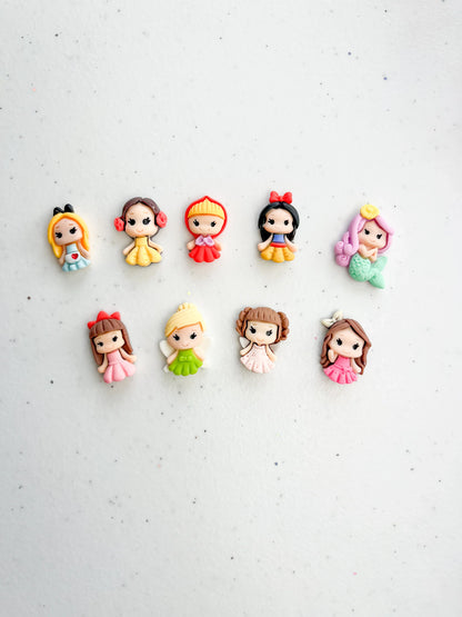 Examples of the Princess Resin Figures in Princess Playdough