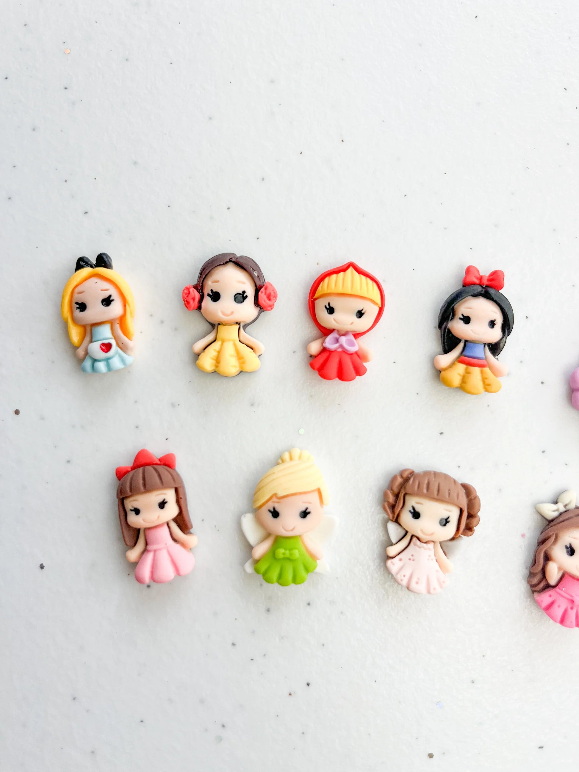 Examples of the Princess Resin Figures in Princess Playdough