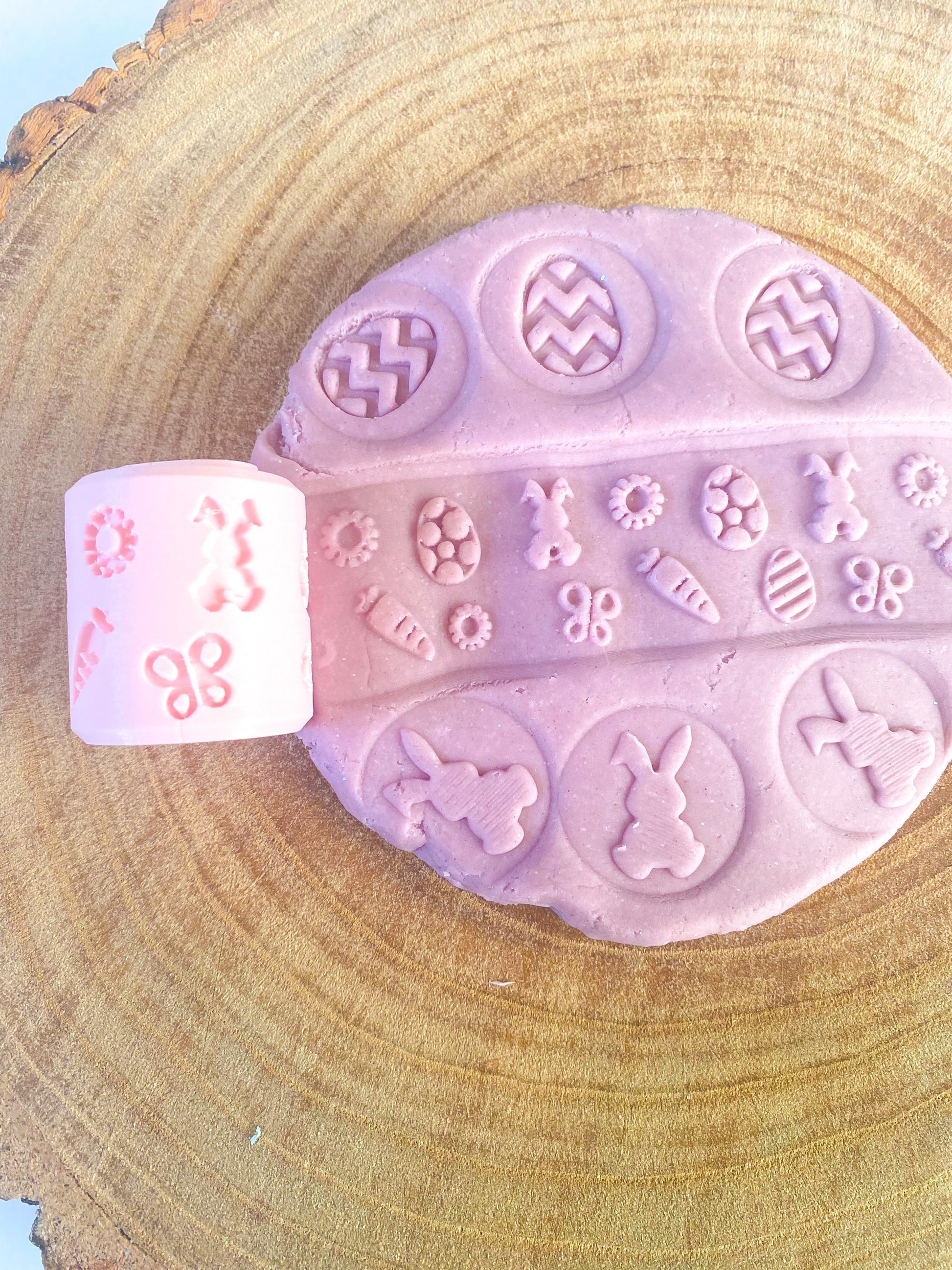 Easter Eco Roller Playdough Tools
