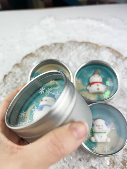 Shake & Play Snowglobe Tin – Stocking Filler with Snowman